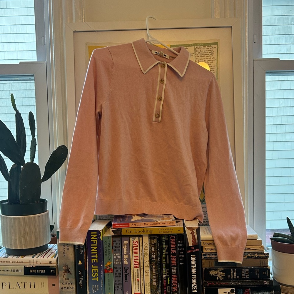 Pink collared sweater (Boden | M)